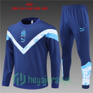 Olympique MarseilleKids Training Tracksuit Royal Blue 2022/2023