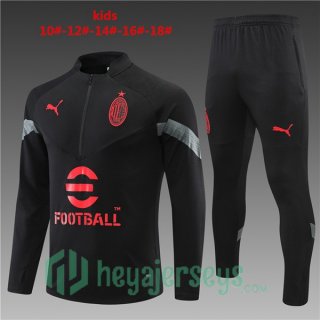 AC Milan Kids Training Jacket Suit Black 2022/2023