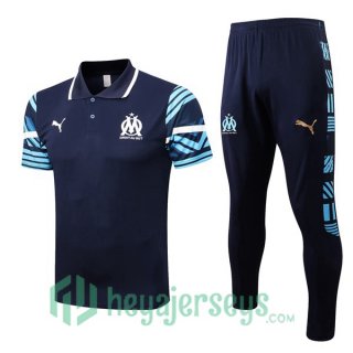 Olympique MarseillePolo Jersey + Pants Royal Blue 2022/2023