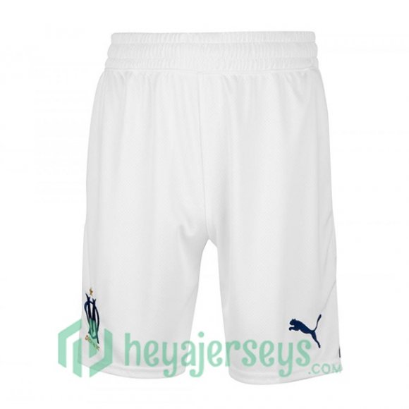 Olympique MarseilleSoccer Shorts Home White 2022/2023
