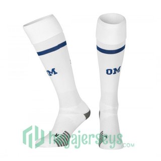 Olympique MarseilleSoccer Socks Home White 2022/2023
