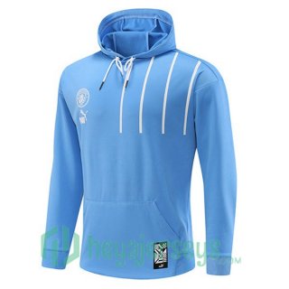 Manchester City Training Sweatshirt Hoodie Blue 2022/2023