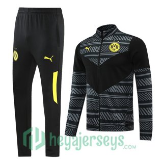 Borussia Dortmund Training Jacket Suit Black Grey 2022/2023