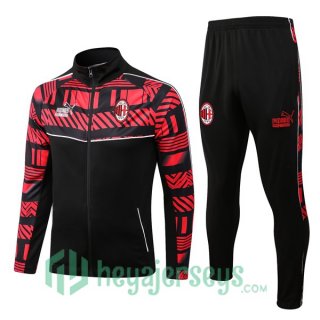 AC Milan Training Jacket Suit Black Red 2022/2023