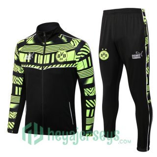 Borussia Dortmund Training Jacket Suit Black Green 2022/2023