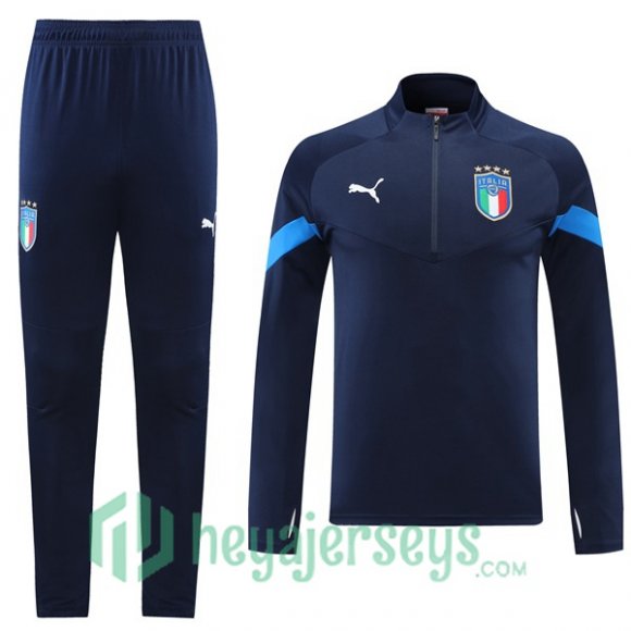 Italy Training Jacket Suit Blue 2022/2023