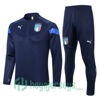 Italy Training Jacket Suit Royal Blue 2022/2023