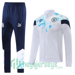 Manchester City Training Jacket Suit White 2022/2023