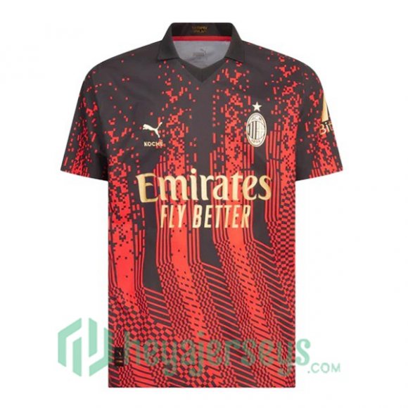 AC Milan Soccer Jersey Fourth Red Black 2022/2023