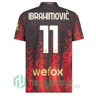 AC Milan (IBRAHIMOVIĆ 11) Soccer Jersey Fourth Red Black 2022/2023