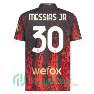 AC Milan (MESSIAS JR 30) Soccer Jersey Fourth Red Black 2022/2023