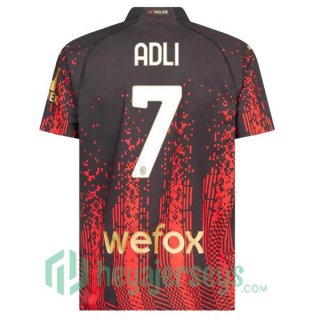 AC Milan (ADLI 7) Soccer Jersey Fourth Red Black 2022/2023