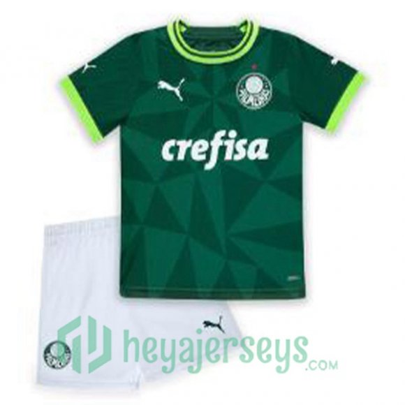 Palmeiras Kids Soccer Jersey Home Green 2023/2024