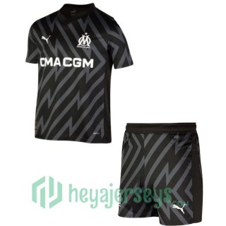 Marseille OM Kids Soccer Jersey Goalkeeper Black 2023/2024