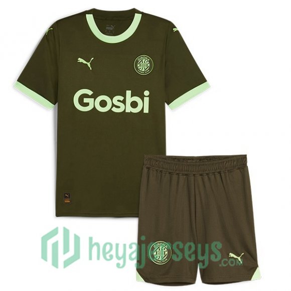 Girona Kids Soccer Jersey Third Green 2023/2024