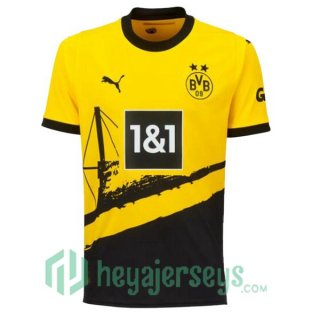 Dortmund BVB Soccer Jersey Home Yellow Black 2023/2024