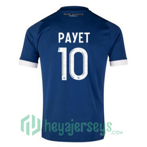 Marseille OM (PAYET 10) Soccer Jersey Away Blue 2023/2024