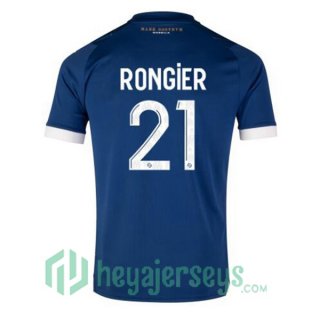 Marseille OM (RONGIER 21) Soccer Jersey Away Blue 2023/2024