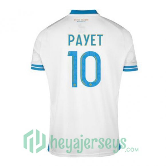 Marseille OM (PAYET 10) Soccer Jersey Home White 2023/2024