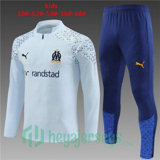 Marseille OM Kids Training Tracksuit Suit Blue 2023/2024