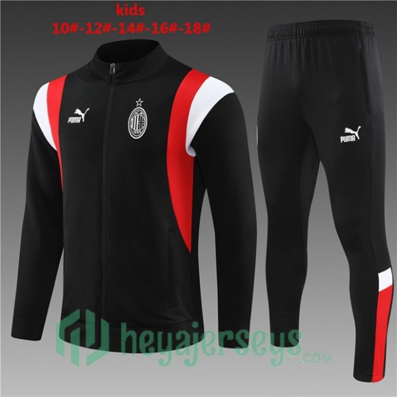 AC Milan Kids Training Jacket Suit Black 2023/2024