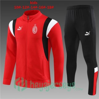 AC Milan Kids Training Jacket Suit Red 2023/2024