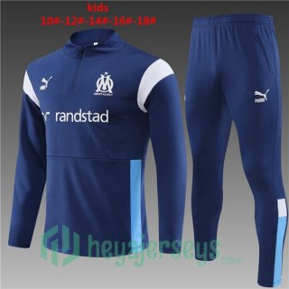 Marseille Kids Training Tracksuit Suit Royal Blue 2023/2024