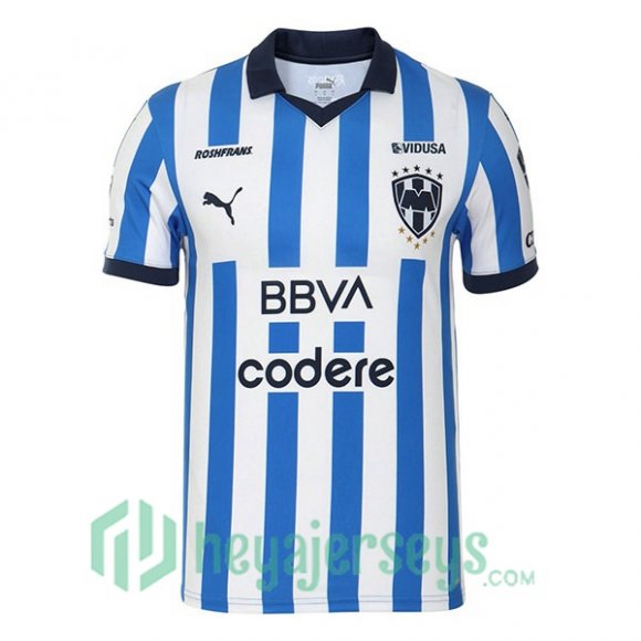 CF Monterrey Soccer Jersey Home Blue White 2023/2024