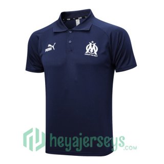 Olympique Marseille Soccer Polo Royal Blue 2023/2024