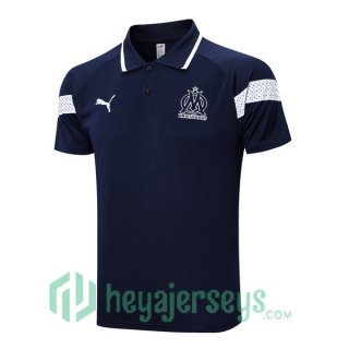 Olympique Marseille Soccer Polo Royal Bluee 2023/2024