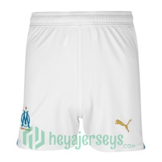 Marseille OM Soccer Shorts Home White 2023/2024