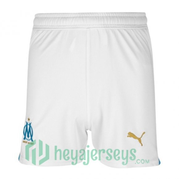 Marseille OM Soccer Shorts Home White 2023/2024