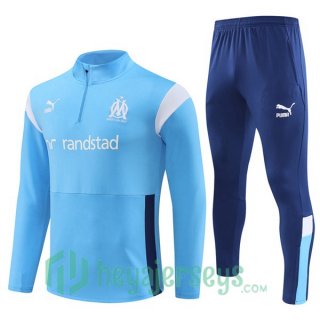 Marseille Training Tracksuit Suit Blue 2023/2024