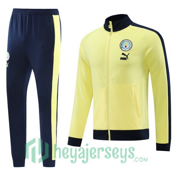 Manchester City Training Jacket Suit Yellow 2023/2024