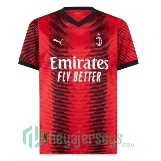 AC Milan Soccer Jersey Home Red 2023/2024