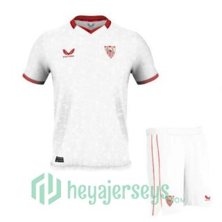 Sevilla FC Kids Soccer Jersey Home White 2023/2024