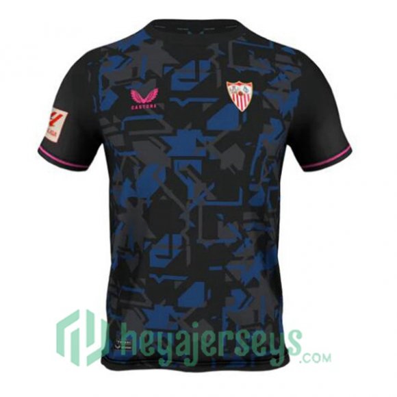 Sevilla FC Soccer Jersey Third Black 2023/2024