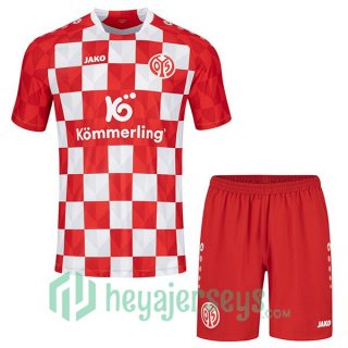 FSV Mainz 05 Kids Soccer Jersey Home Red 2023/2024