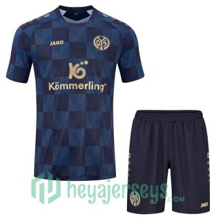 FSV Mainz 05 Kids Soccer Jersey Away Blue 2023/2024