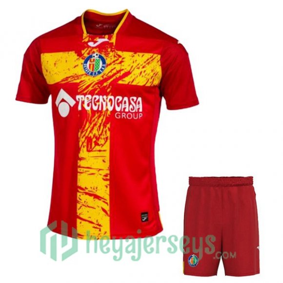 Getafe CF Kids Soccer Jersey Away Red 2023/2024