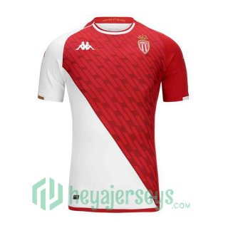 AS Monaco Soccer Jersey Home White Red 2023/2024
