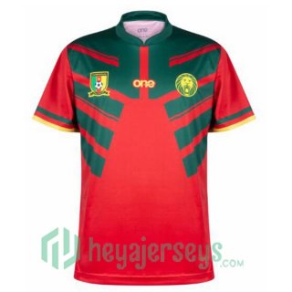 Cameroon Third Jersey Red Green 2023/2023