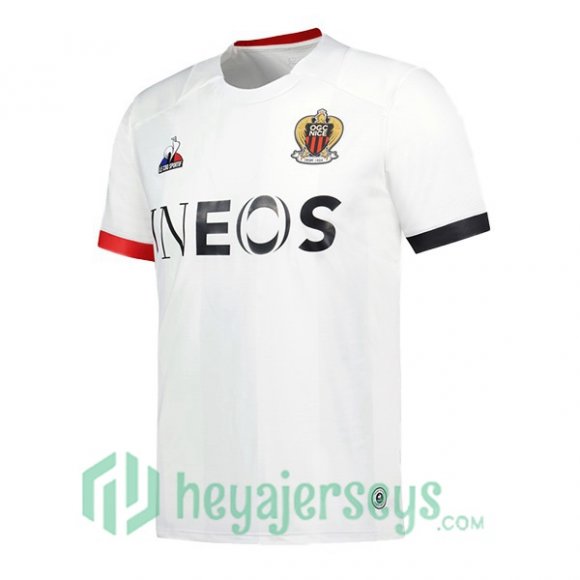 OGC Nice Soccer Jersey Away White 2023/2024