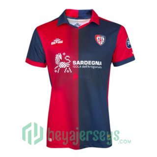 Cagliari Calcio Soccer Jersey Home Red Blue 2023/2024