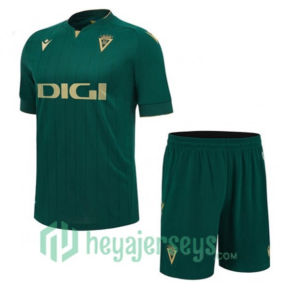 Cadiz CF Kids Soccer Jersey Third Green 2023/2024