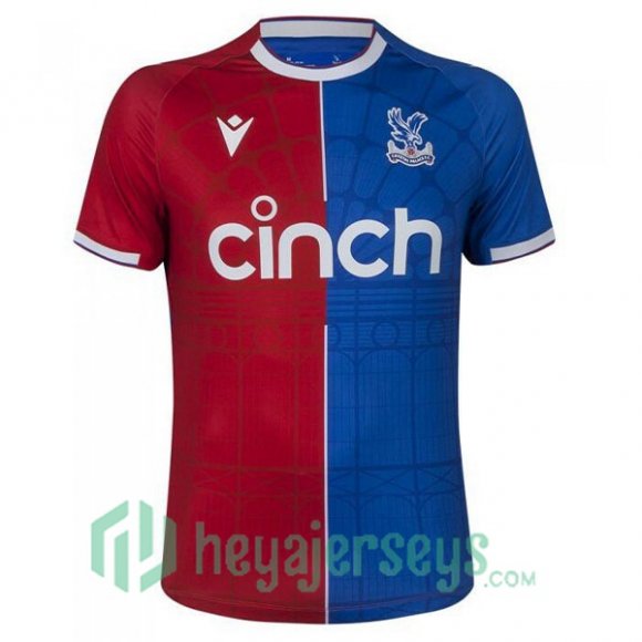 Crystal Palace Soccer Jersey Home Red Blue 2023/2024