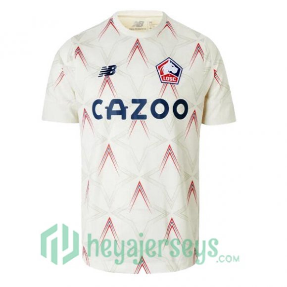 Lille OSC Soccer Jersey Fourth White 2022/2023