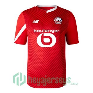 Lille OSC Soccer Jersey Home Red 2023/2024