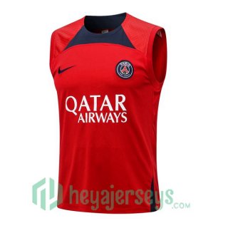 Paris Saint Germain Soccer Vest Red 2022/2023