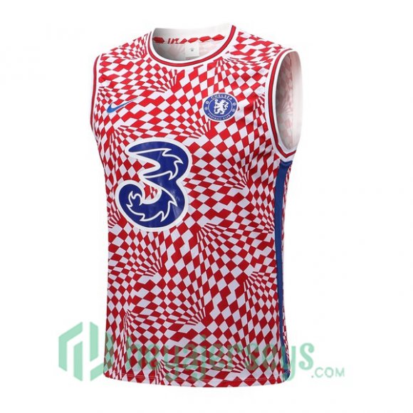 FC Chelsea Soccer Vest Red White 2022/2023